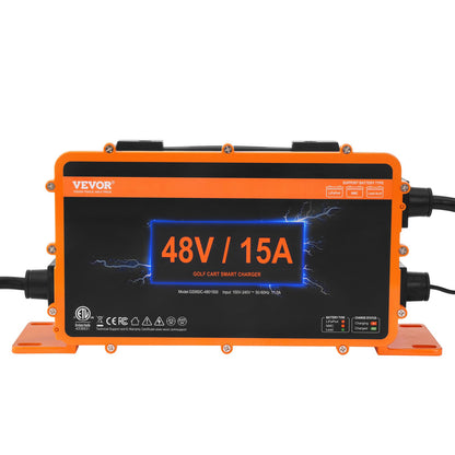 VEVOR 15 AMP Golf Cart Smart Battery Charger for Yamaha G29 Plug IP67