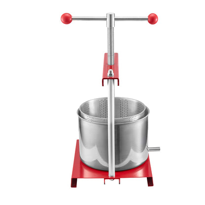 VEVOR Fruit Wine Press Manual Press for Wine Making 1.6 Gal/6L Stainless Steel