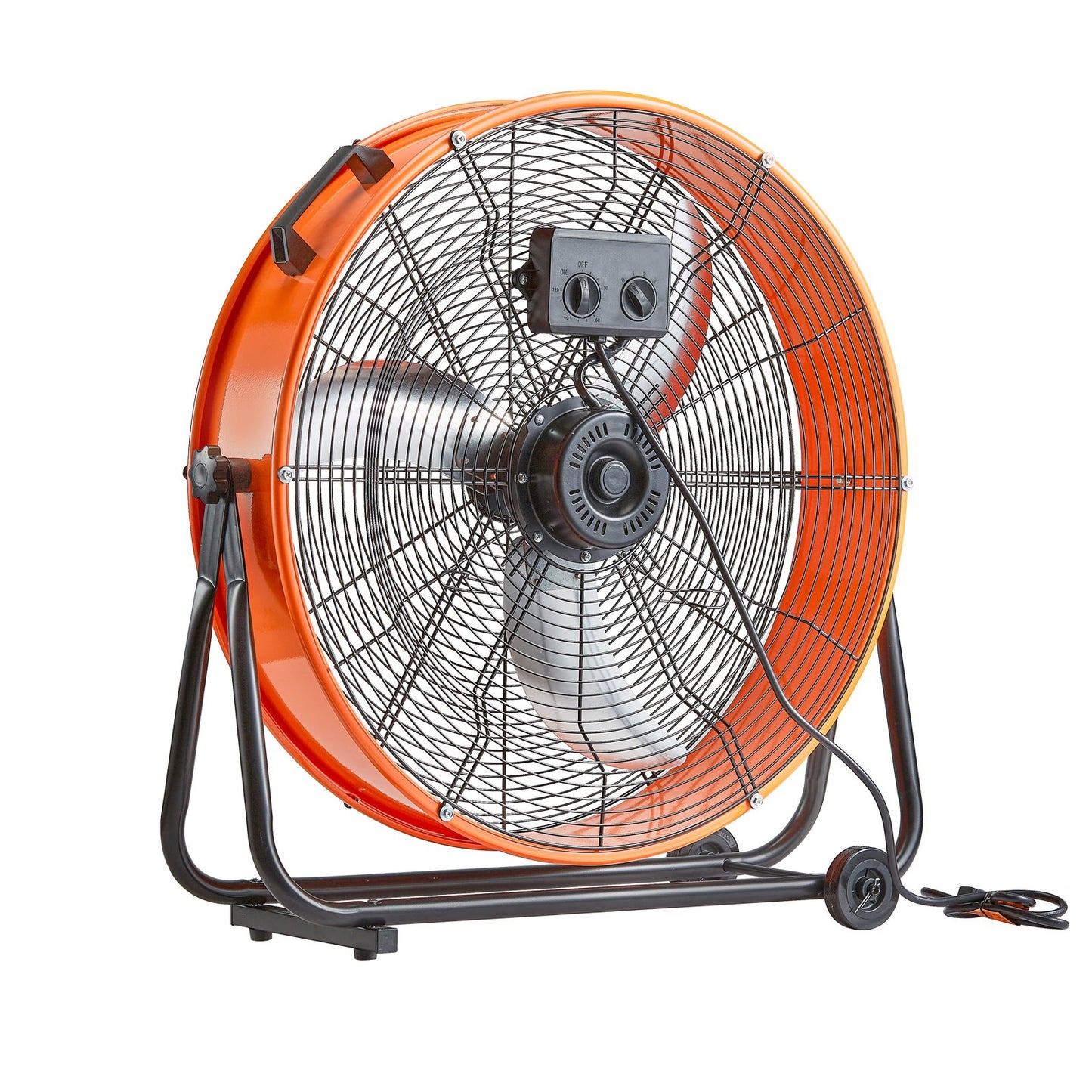 VEVOR Drum Fan 24 Inch High Velocity Industrial Use 3-Speed Timer for Warehouse