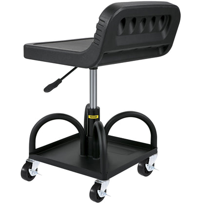VEVOR Rolling Garage Stool 300LBS Adjustable Mechanic Work Shop Seat w/Casters