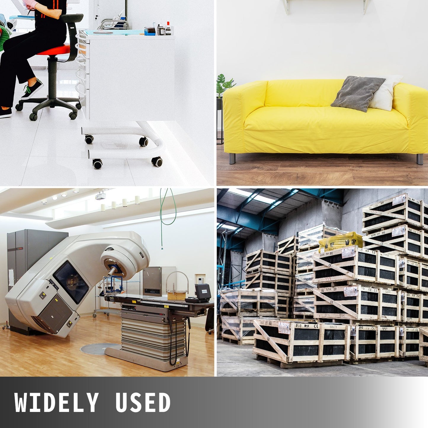 VEVOR 4 Pack Leveling Casters GD-60F Plate Mounted Footmaster Leveling Caster 551kg per Leveling Caster Wheels Nylon Wheel and NBR Pad(GD-60F)