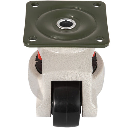 VEVOR 4 Pack Leveling Casters GD-60F Plate Mounted Footmaster Leveling Caster 551kg per Leveling Caster Wheels Nylon Wheel and NBR Pad(GD-60F)