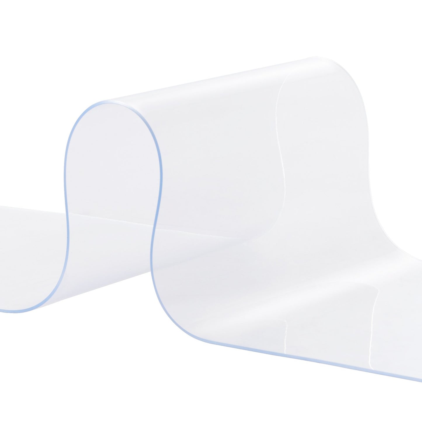 VEVOR Strip Curtain, 3048 cm L x 30.5 cm W x 3 mm Thickness, Clear PVC Smooth Curtain Strip Door Bulk Roll, Plastic Door Strips for Doorway of Supermarket, Garage, Warehouse, Barn, Pet Animal House
