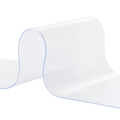 VEVOR Strip Curtain, 3048 cm L x 30.5 cm W x 3 mm Thickness, Clear PVC Smooth Curtain Strip Door Bulk Roll, Plastic Door Strips for Doorway of Supermarket, Garage, Warehouse, Barn, Pet Animal House