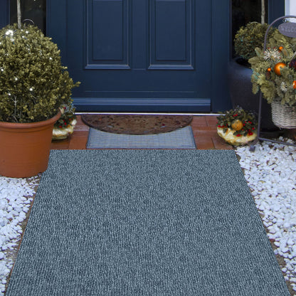 VEVOR Marine Carpet 6x13ft Boat Area Rug Roll Cutpile In/Outdoor Patio Deck Gray, 1.8x4m