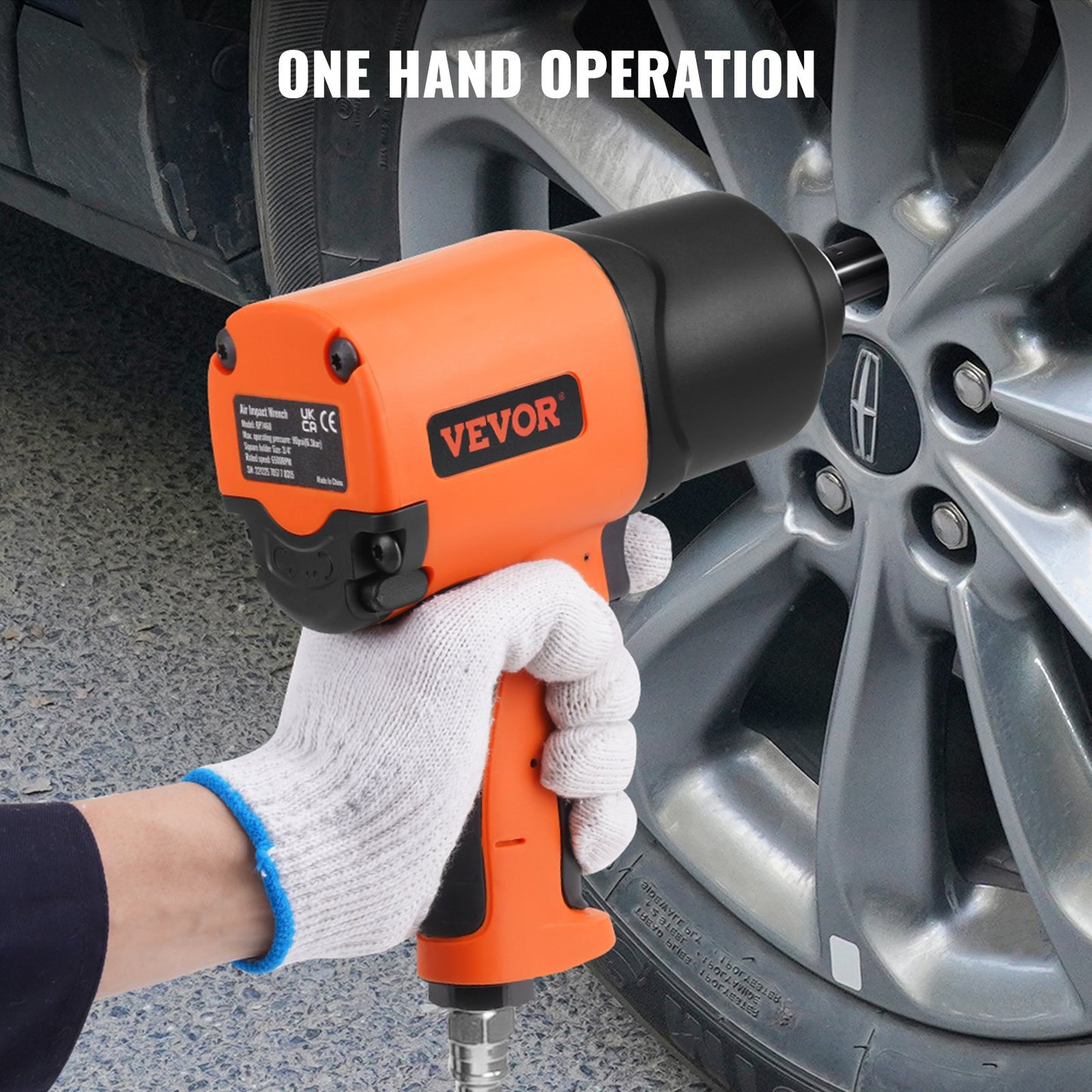 VEVOR Air Impact Wrench, 3/4-Inch Drive Air Impact Gun, Up to 1870ft-lbs Nut-busting Torque, Composite Pneumatic Impact Wrench for Auto_epairs_nd_aintenance Heavy Duty