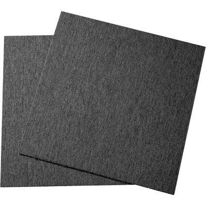 VEVOR Carpet Tiles Reusable, 20"x 20" Carpet Squares With Padding Attached, Soft Padded Carpet Tiles, Easy Install DIY for Bedroom Living Room Indoor Outdoor (20 Tiles, Dark Gray)