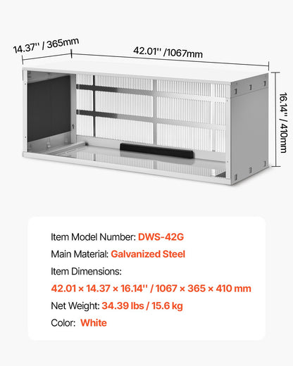 VEVOR Air Conditioner Wall Sleeve 42 in with Exterior Grille Wall AC Sleeve