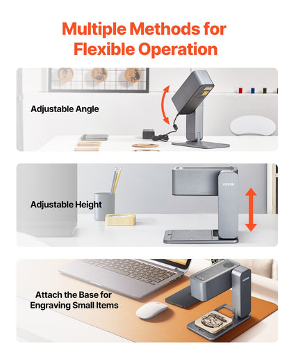 VEVOR Portable Laser Engraver 600 mm/s 5W High Speed Handheld Engraving Machine