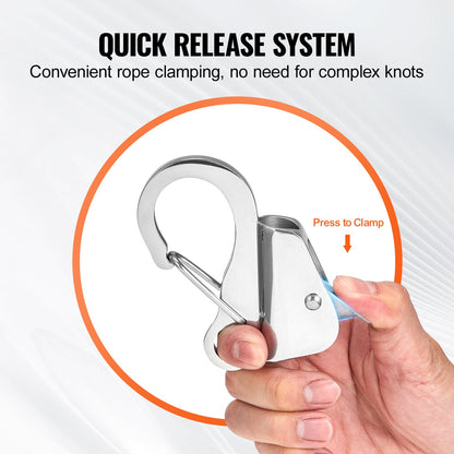 VEVOR Boat Anchor Hook Stainless Steel Knotless Anchor System with Quick Release