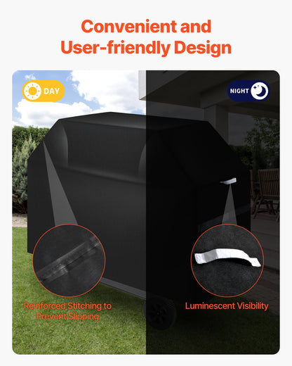 VEVOR 65 inch Grill Cover Heavy Duty BBQ Gas Grill Cover Outdoor Waterproof