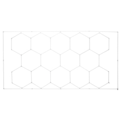 VEVOR Hexagon Garage Lights 86400LM 5 Grid Honeycomb LED Shop Ceiling Light