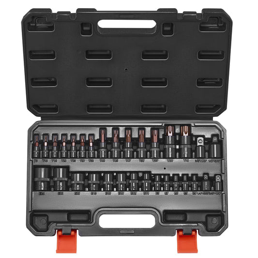 Torx Bit Socket and External Torx Socket Set 31-Piece T8-T70 and E4-E24 Steel