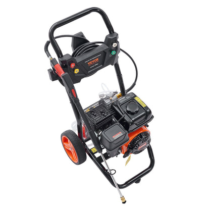 VEVOR Gas Pressure Washer Gas Powered Washer 3400 PSI 2.6 GPM 210cc 5 Nozzles