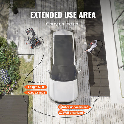 VEVOR Gas Pressure Washer Gas Powered Washer 4400 PSI 4.0 GPM 390cc 5 Nozzles