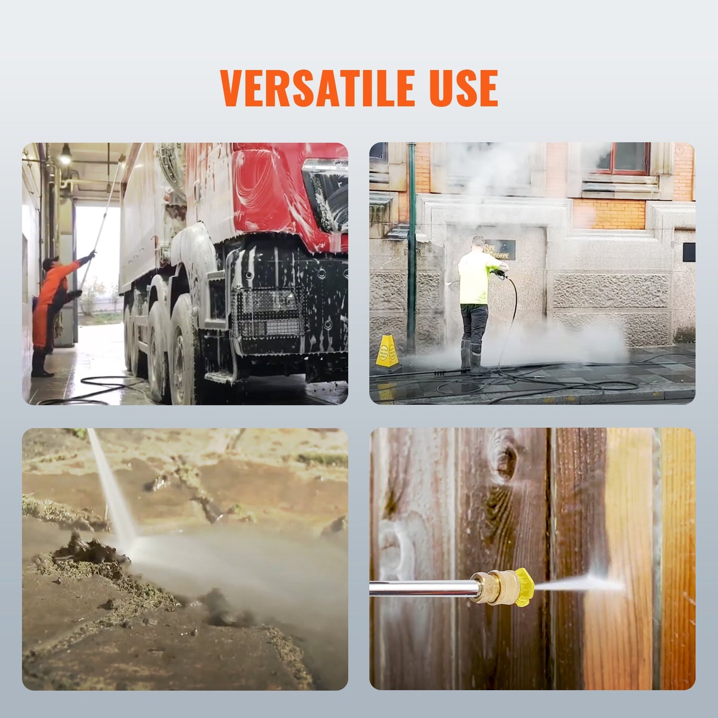 VEVOR Gas Pressure Washer Gas Powered Washer 4400 PSI 4.0 GPM 390cc 5 Nozzles