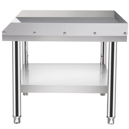 VEVOR Stainless Steel Equipment Grill Stand, 152x76x61 cm Stainless Table, Grill Stand Table with Adjustable Storage Undershelf, Equipment Stand Grill Table for Hotel, Home, Restaurant Kitchen