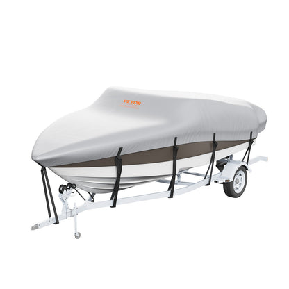 VEVOR Boat Cover 600D Waterproof 16-18.5 ft Boat Cover V-Hull Tri-Hull Runabout