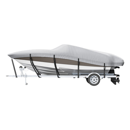 VEVOR Boat Cover 600D Waterproof 16-18.5 ft Boat Cover V-Hull Tri-Hull Runabout
