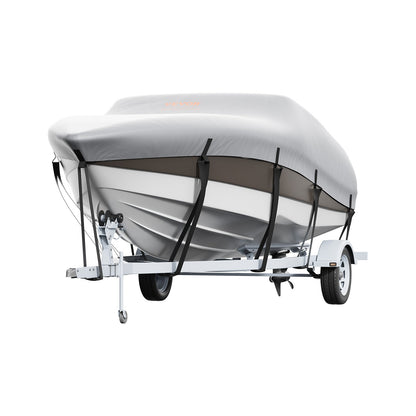 VEVOR Boat Cover 600D Waterproof 16-18.5 ft Boat Cover V-Hull Tri-Hull Runabout