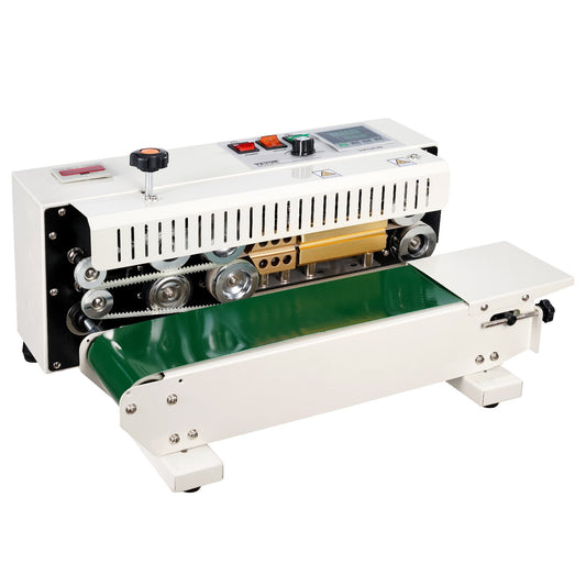 VEVOR Continuous Bag Band Sealing Machine Horizontal Band Sealer Count Function