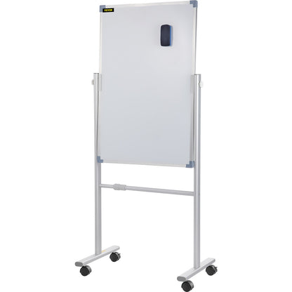 VEVOR Mobile Dry Erase Board Magnetic Whiteboard w/ Stand 60 x 90cm Double Sided