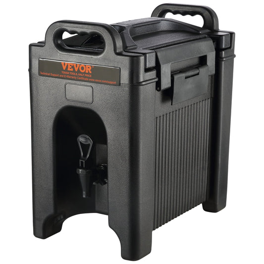 VEVOR Insulated Beverage Dispenser, 9.5 L, Food-grade LDPE Hot and Cold Beverage Server, Thermal Drink Dispenser Cooler with 23 mm PU Layer Two-Stage Faucet Handle, for Restaurant Drink Shop