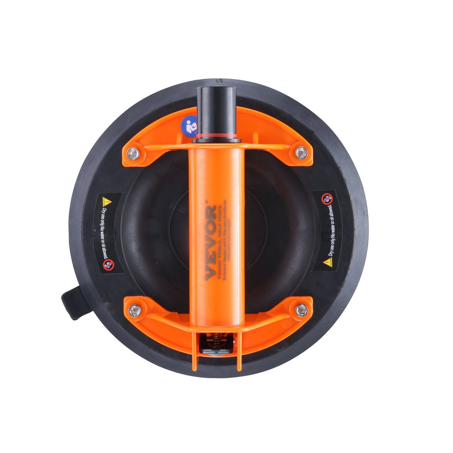 VEVOR Glass Suction Cup, 203 mm 278 kg Capacity, Vacuum Suction Cup with ABS Handle and Carry Box, Heavy Duty Industrial Suction Cup Lifter Tool for Glass, Granite, Tile, Metal, Wood Panel Lifting