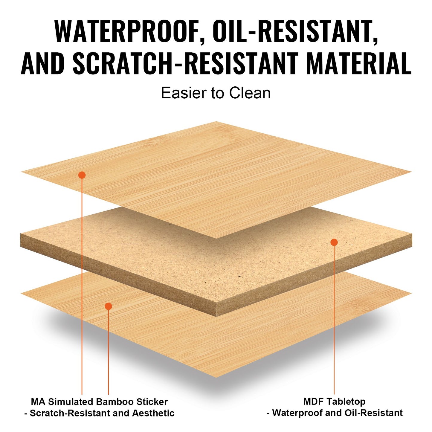 VEVOR Bed Tray Table with Foldable Legs, Bamboo Breakfast Tray for Sofa, Bed, Eating, Snacking, and Working, Folding Serving Laptop Desk Tray, Portable Food Snack Platter for Picnic, 40x28 cm