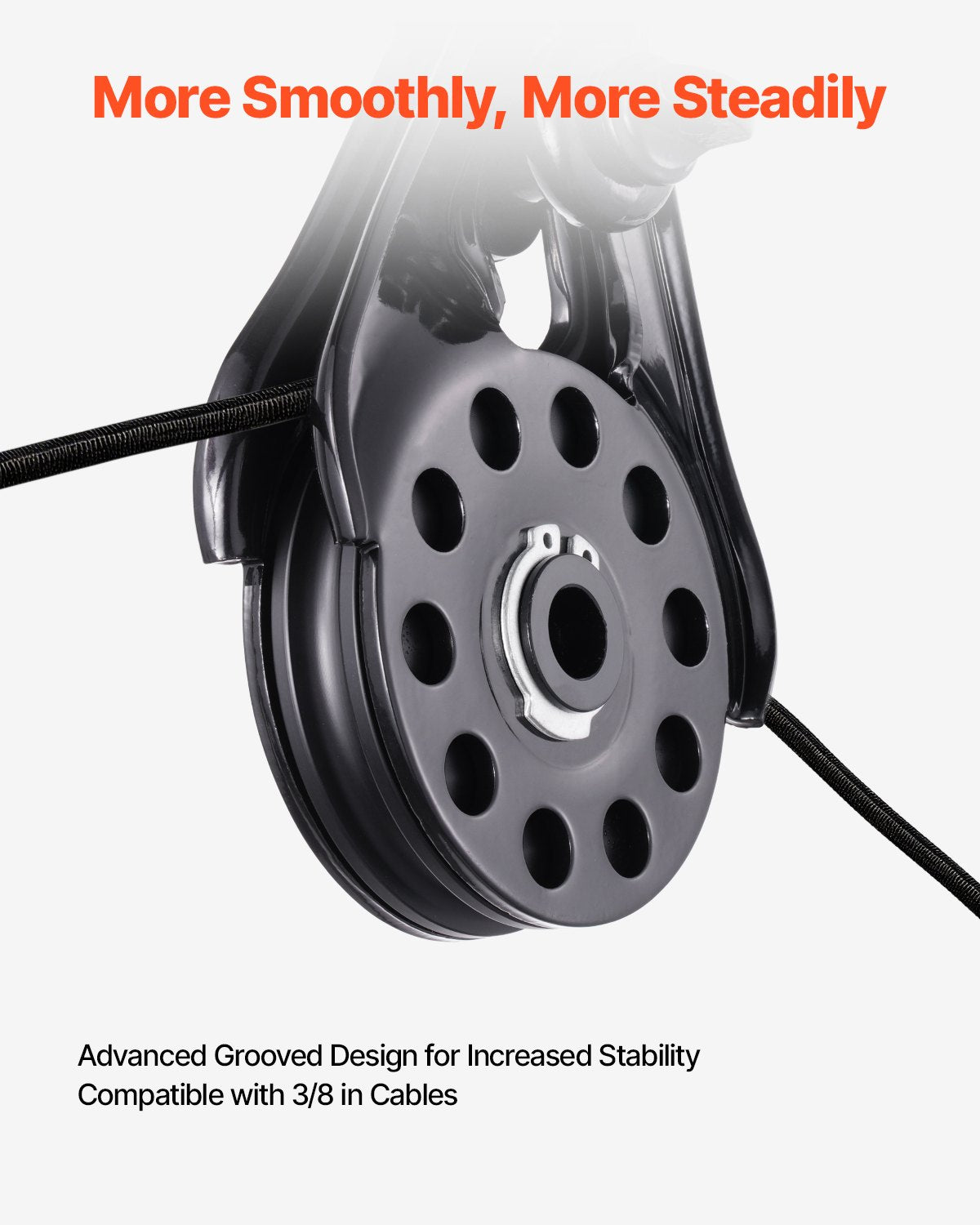 VEVOR 14.5 Ton Recovery Snatch Block Pulley Snatch 32,000 lbs Capacity ATV UTV