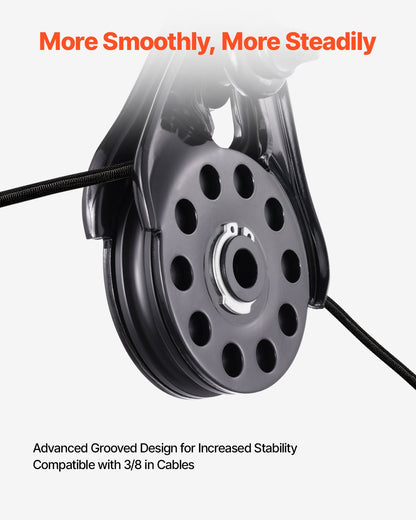 VEVOR 14.5 Ton Recovery Snatch Block Pulley Snatch 32,000 lbs Capacity ATV UTV