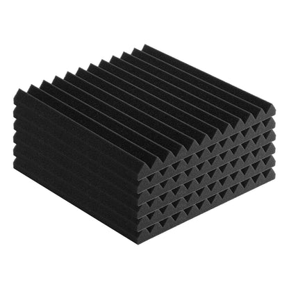 VEVOR Acoustic Foam Panels 48 Pack 12 x 12 x 1 in Adhesive for Wall Ceiling