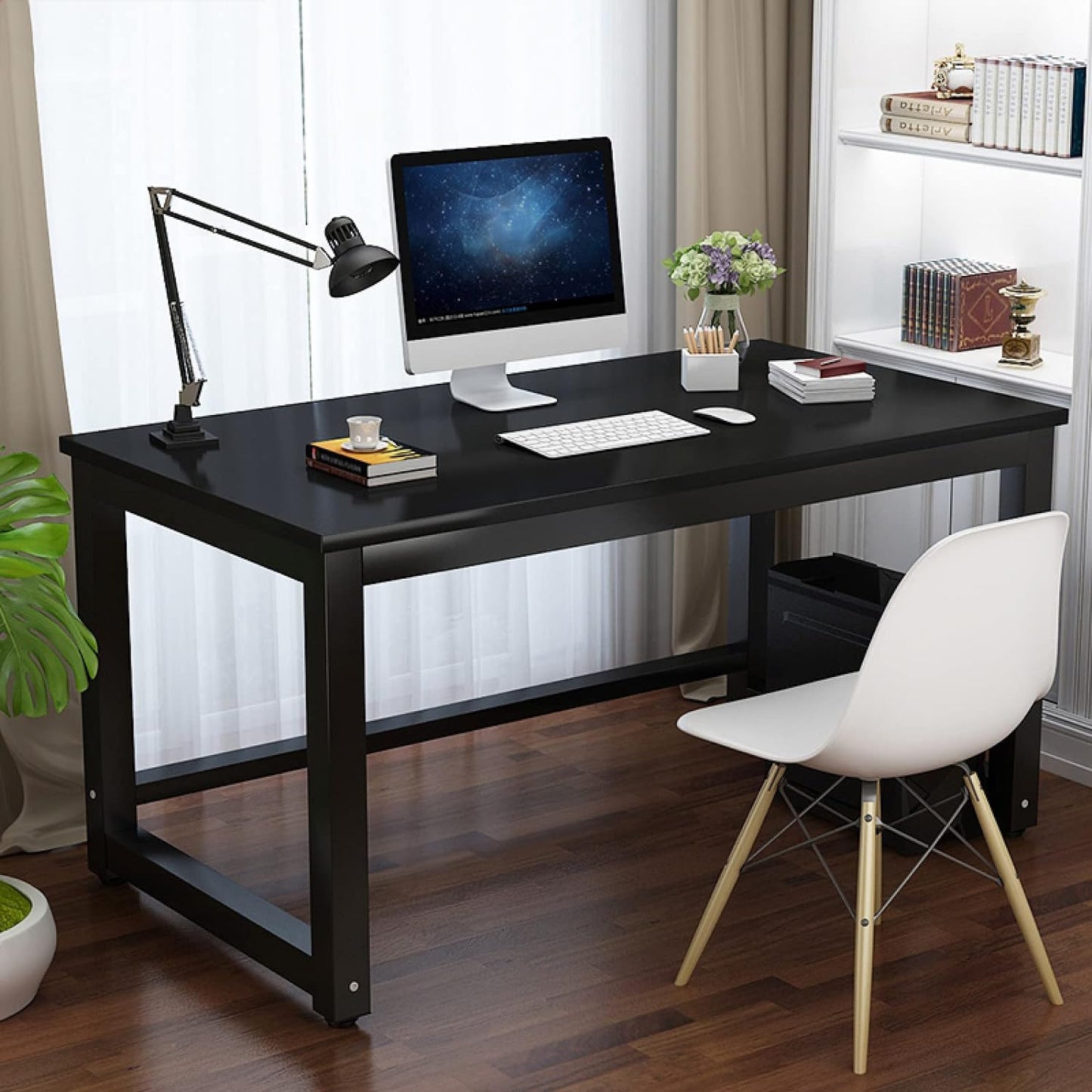 Office Desk Computer Desk Study Table 140 CM Black