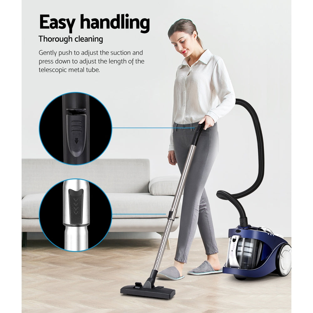 Devanti 2200W Bagless Vacuum Cleaner Blue