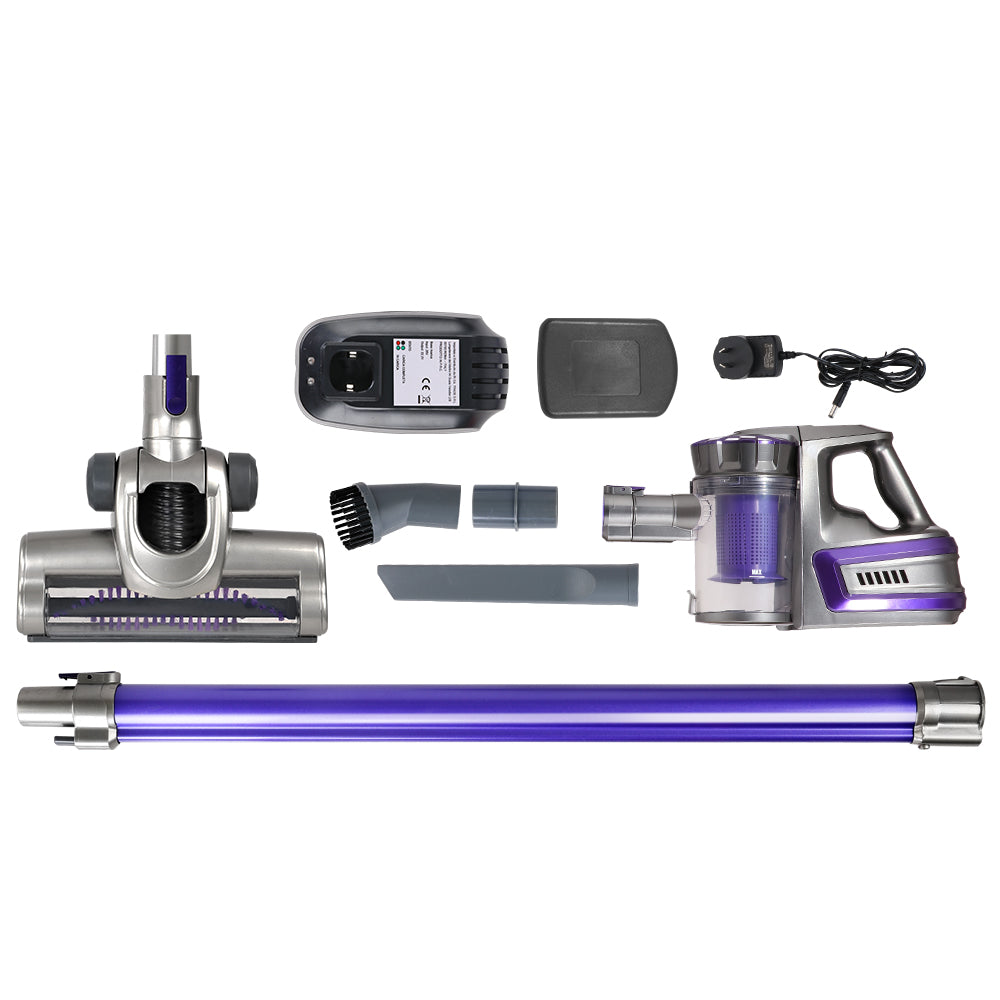 Devanti Handheld Vacuum Cleaner Cordless Bagless 150W Purple