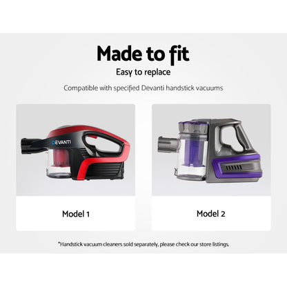 Devanti Handheld Vacuum Cleaner Motorised Roller Brush Head