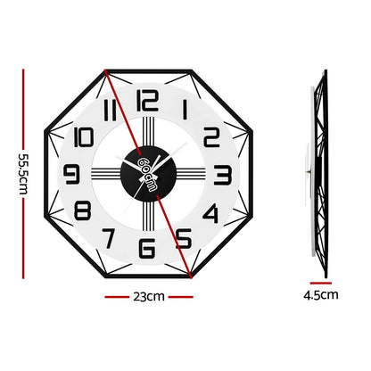 Artiss 60CM Wall Clock Octagon