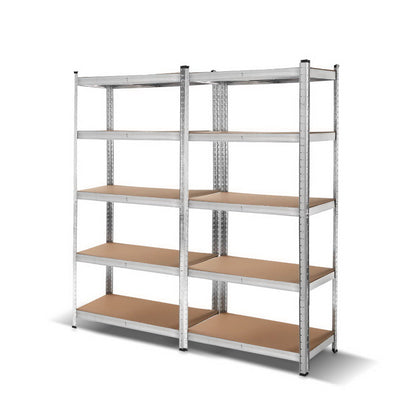 Giantz 2x1.8M Garage Shelving Warehouse Rack Pallet Racking Storage Shelf Silver