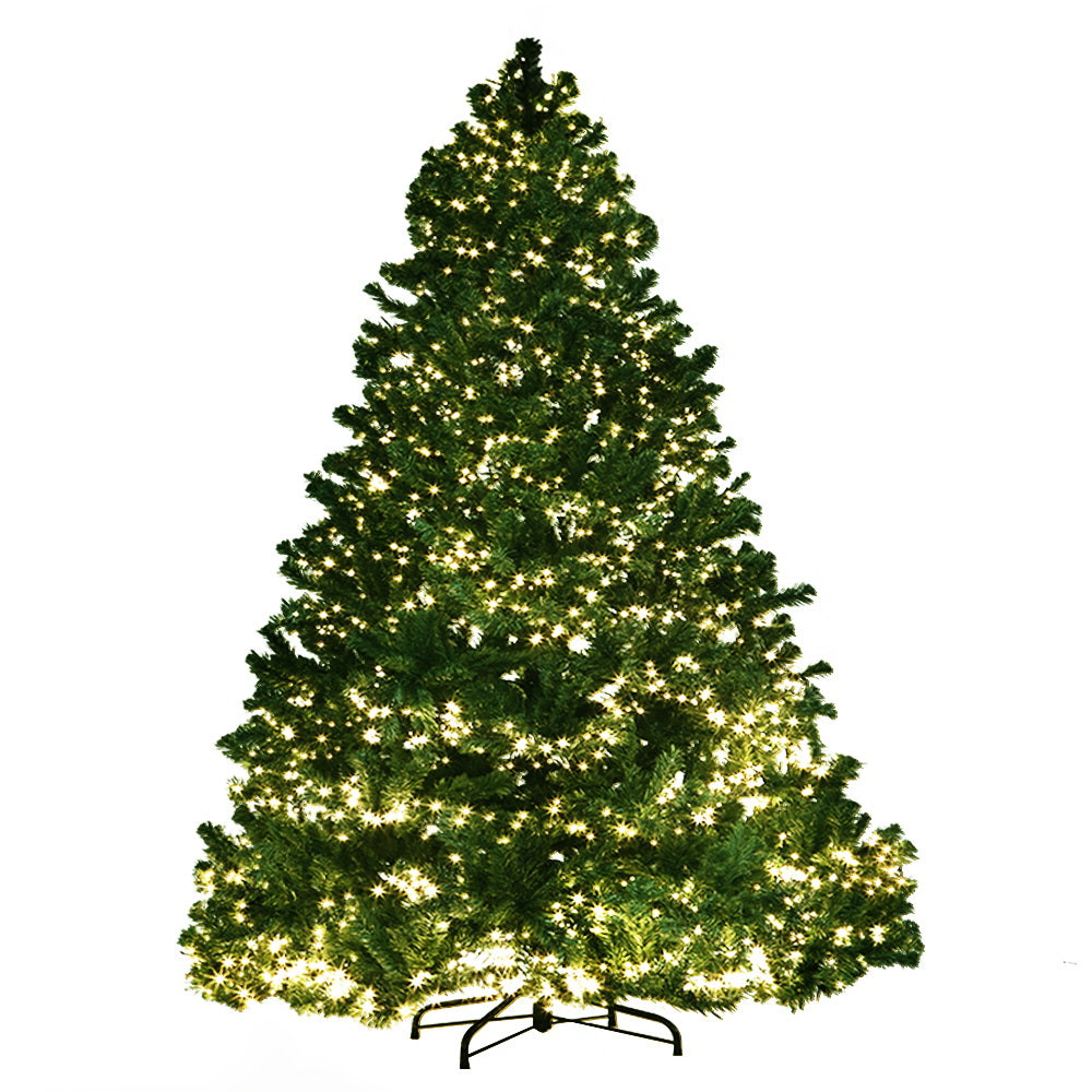 Jingle Jollys Christmas Tree 1.8M Xmas Tree Decorations 1980 LEDs 8 Light Mode