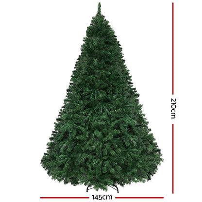 Jingle Jollys Christmas Tree 2.1m Xmas Tree Decor 2800 LED Lights 8 Modes