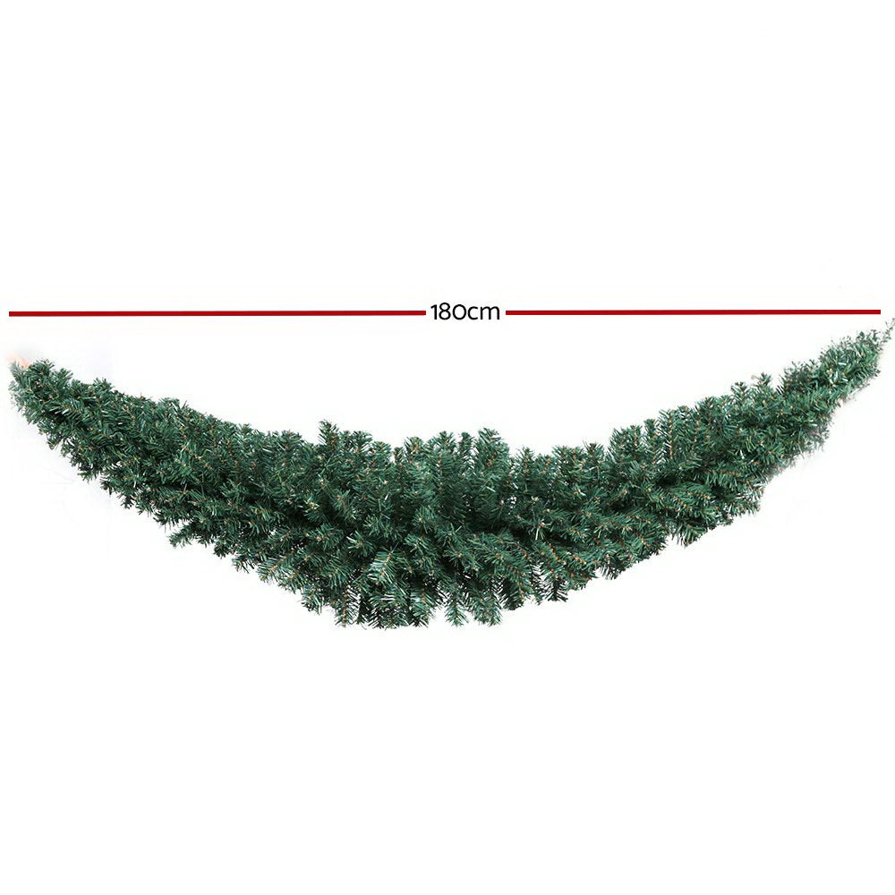 Jingle Jollys 1.8m Christmas Garland Xmas Decorations Green Wedding Party