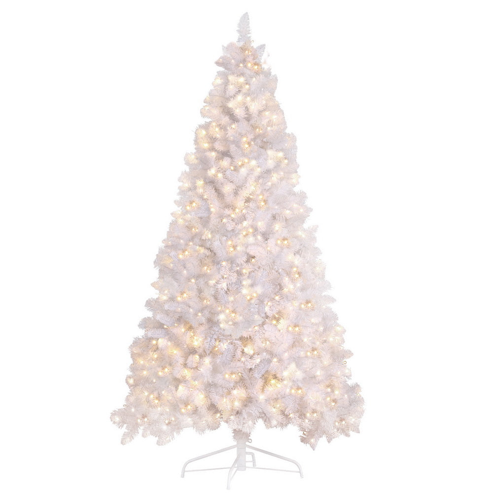 Jingle Jollys Christmas Tree 2.1m 500 LED Xmas Tree Decorations White 1260 Tips