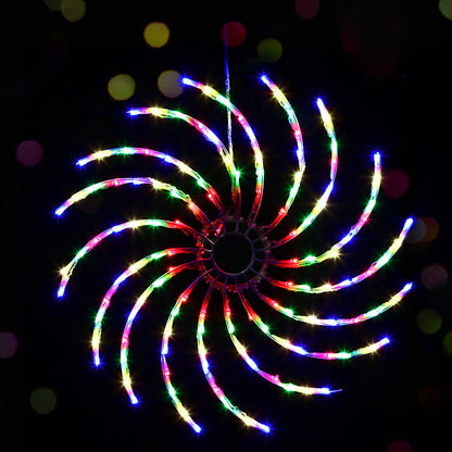 Jingle Jollys Christmas Lights 50cm Spin 128 LED Decorations