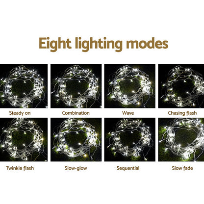 Jingle Jollys 50M Christmas Lights String Light 500 LED Cool White